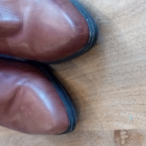 Zodiac Chestnut Leather Heeled Boots - Picture 6 of 9